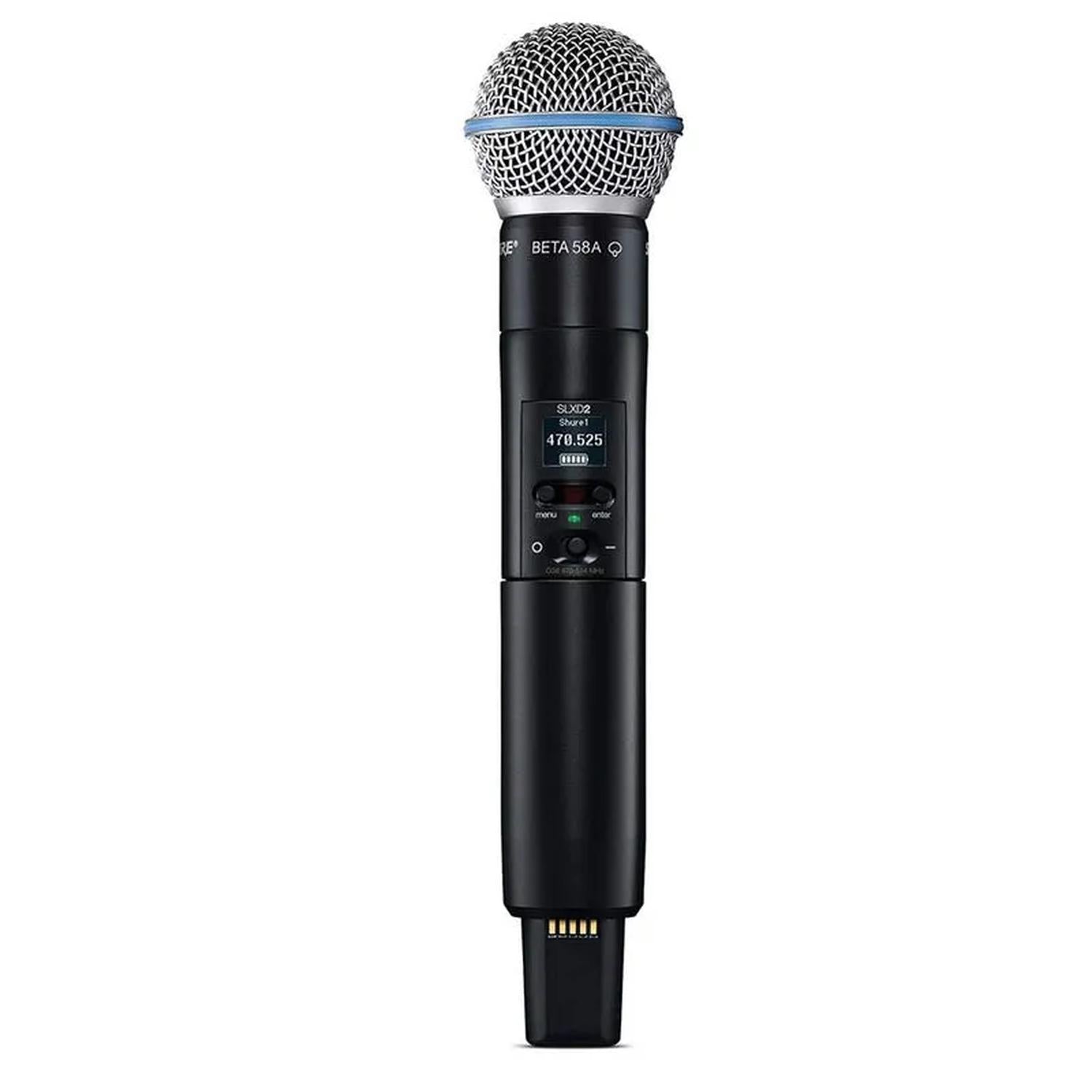 Shure SLXD24D/B58 Sistema inalámbrico digital doble con dos transmisores de mano cápsula BETA58