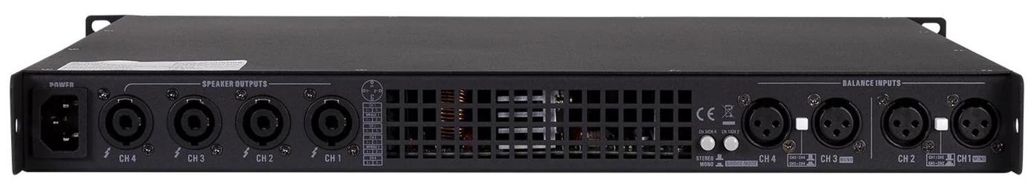 Euro Acoustics EA-8000 Amplificador Poder 4 canales 360W