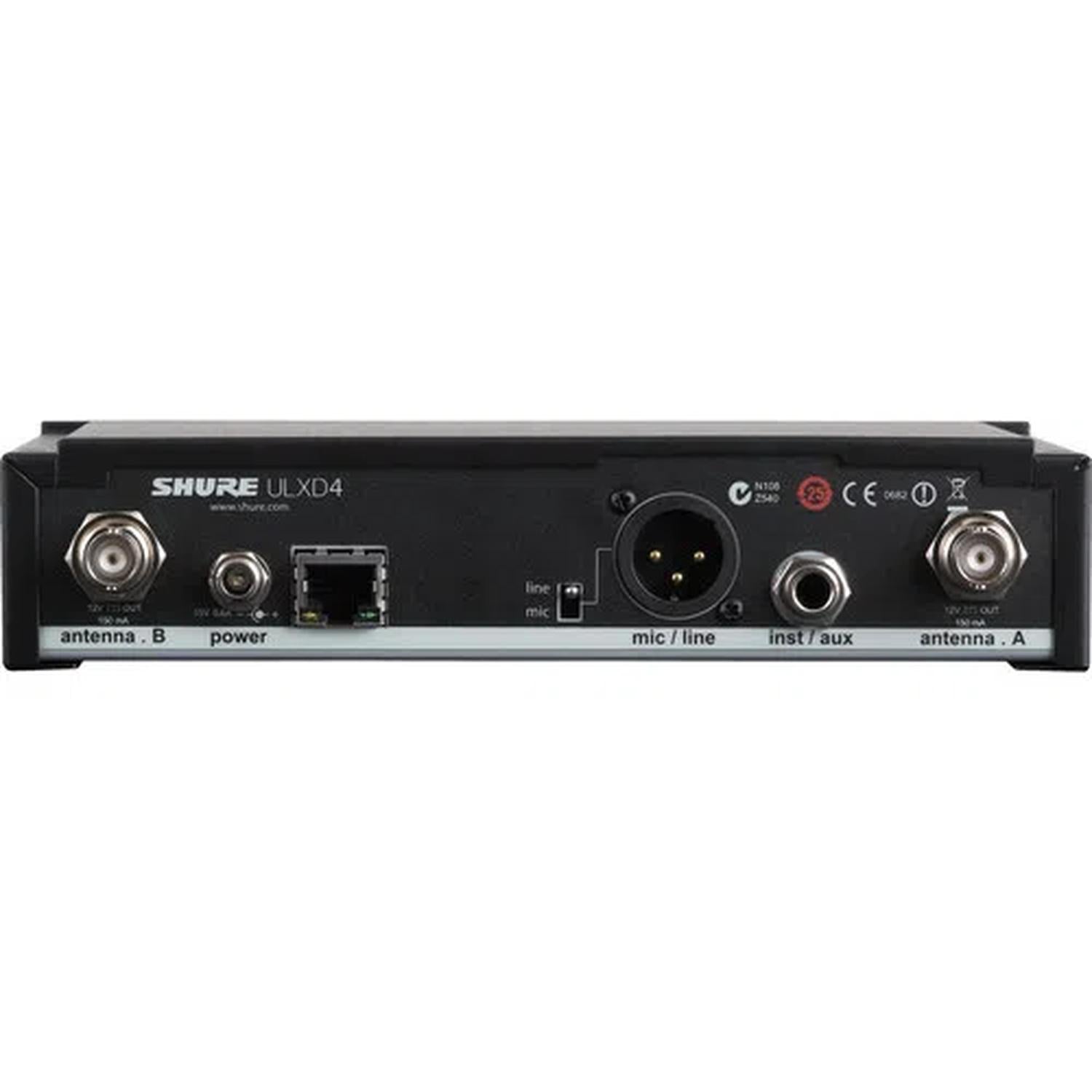 Shure ULXD4 G50 Receptor Inalámbrico Digital Profesional