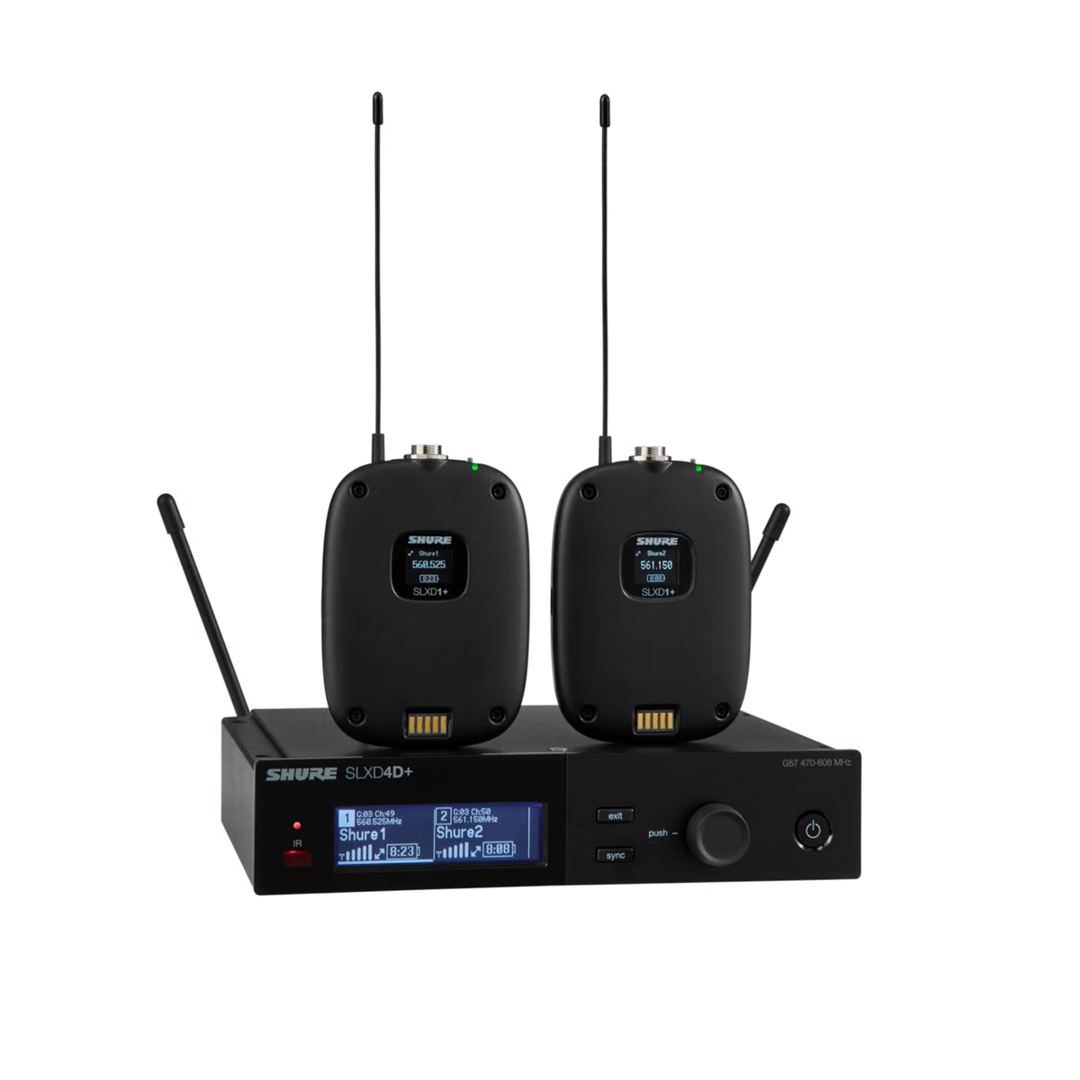 Sistema Dual de Bodypack Inalámbrico SLXD14D+