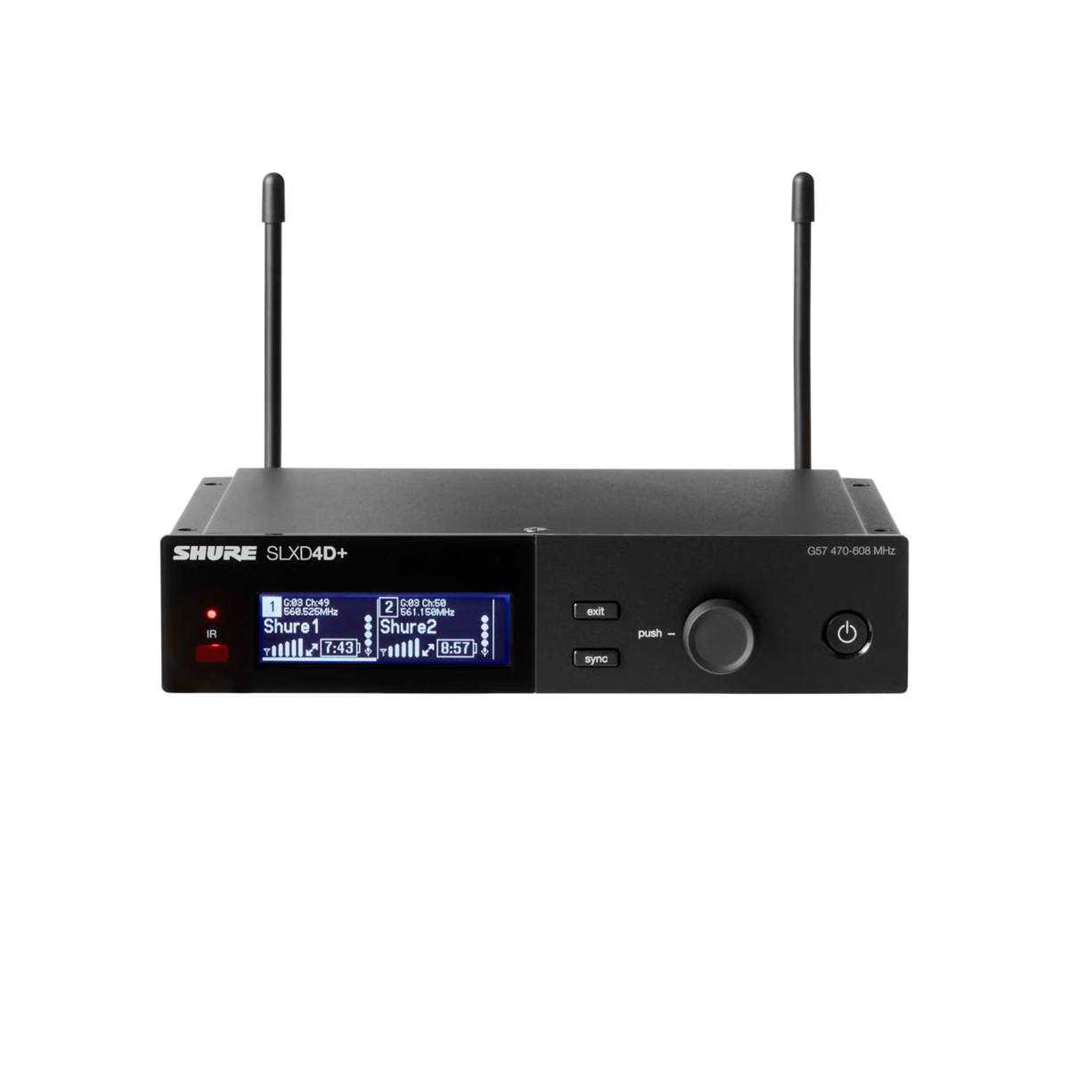 Sistema inalámbrico dual con 2 transmisores portátiles SLXD2+/58 Frecuencia G57