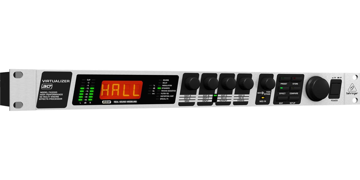 Behringer Procesador de efectos multimotor 3D Fx-2000