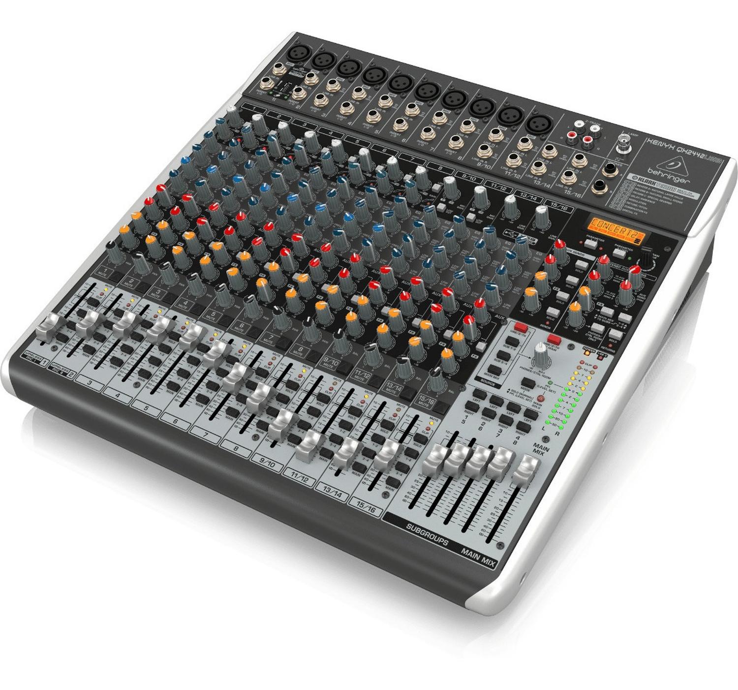 Mezcladora 24 Canales C/efectos Interfaz Behringer Qx2442usb