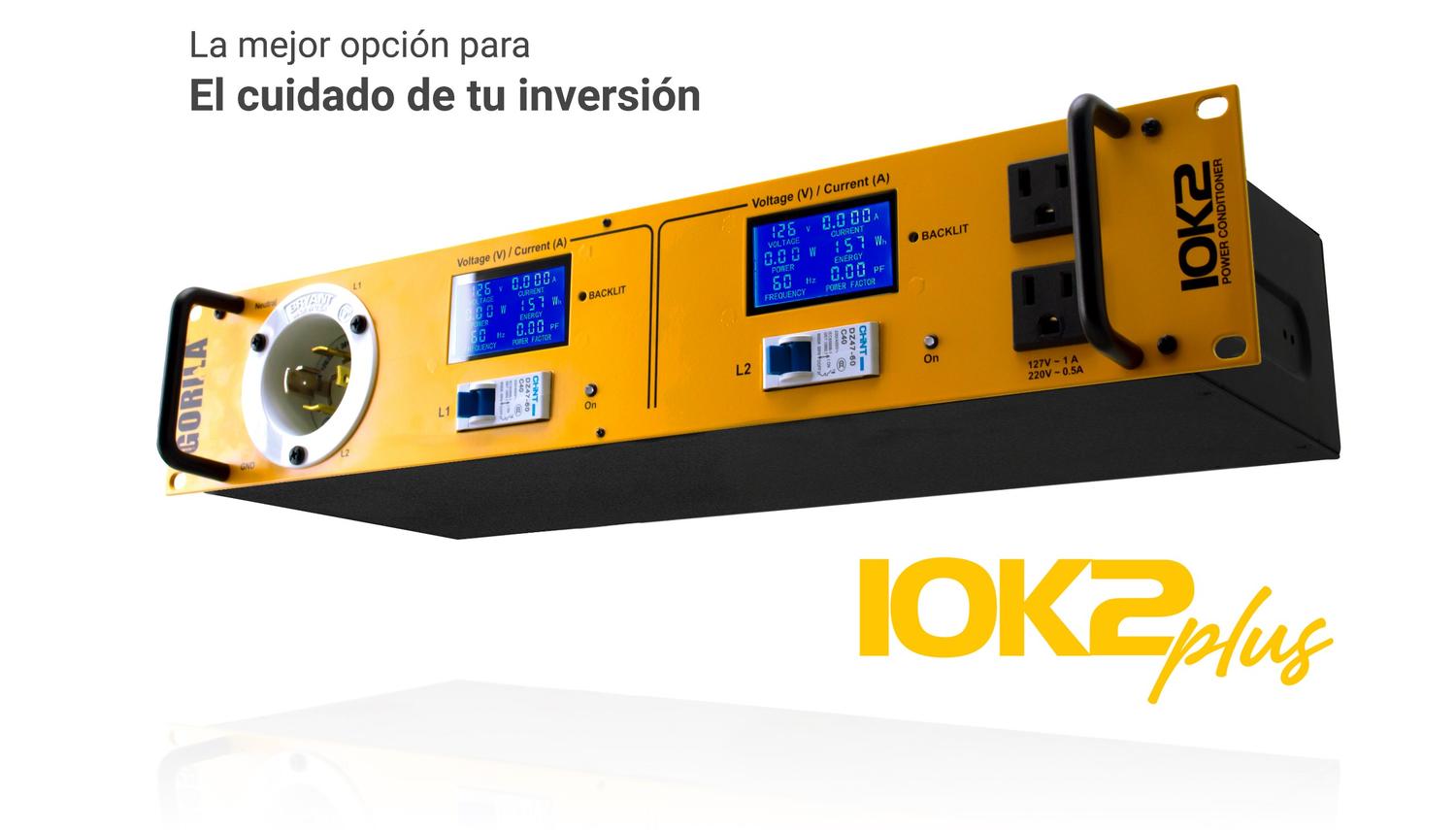 Gorila 10K2 Plus acondicionador de poder 12 clavijas polarizadas 10000 Wrms