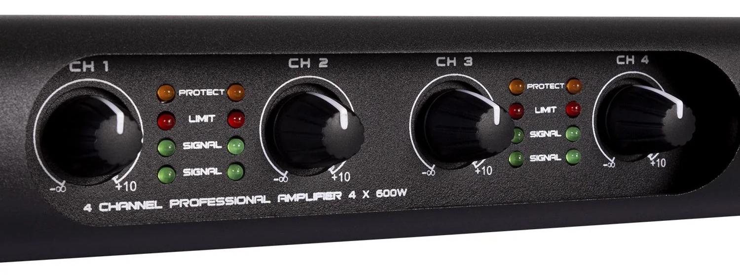 Euro Acoustics EA-8000 Amplificador Poder 4 canales 360W