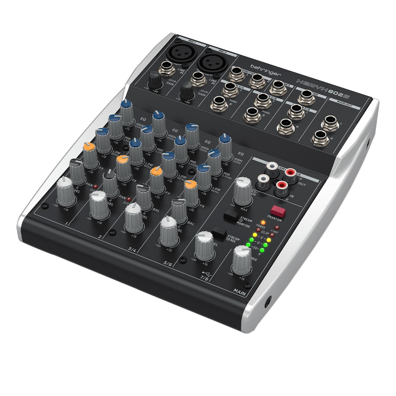 Behringer Xenyx 802s Mezcladora Analoga Compacta 8 Canales