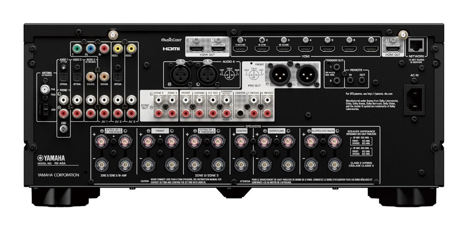 Yamaha RXA6A 9.2 Channel Amplifier with 8K Wi-Fi and Bluetooth DTX