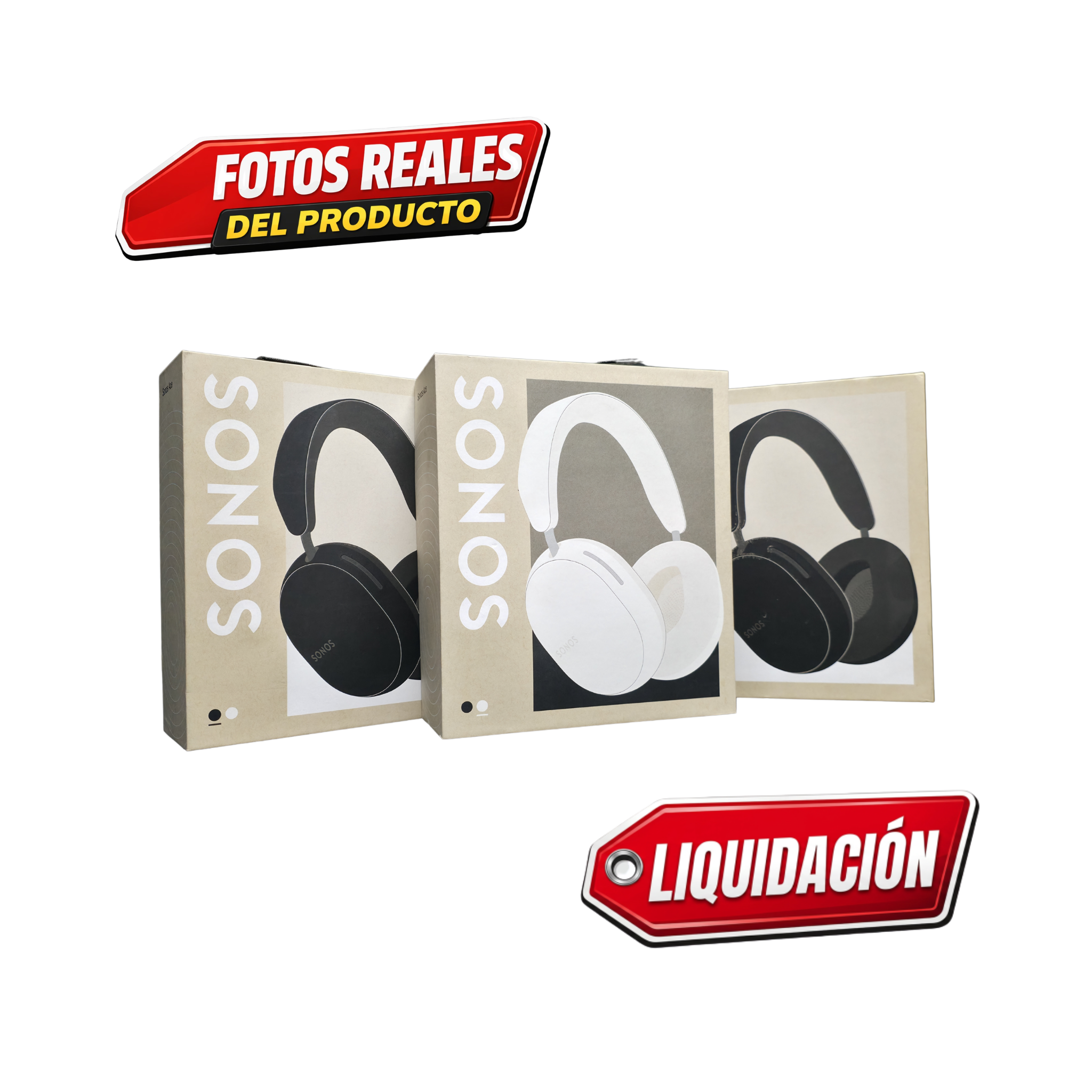 Sonos Ace Audífonos Bluetooth, 30hrs Batería en Color Negro, oferta de liquidación