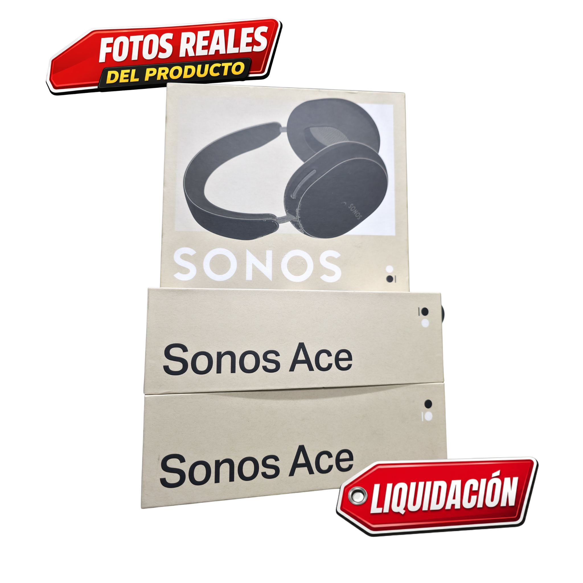 Sonos Ace Audífonos Bluetooth, 30hrs Batería en Color Negro, oferta de liquidación