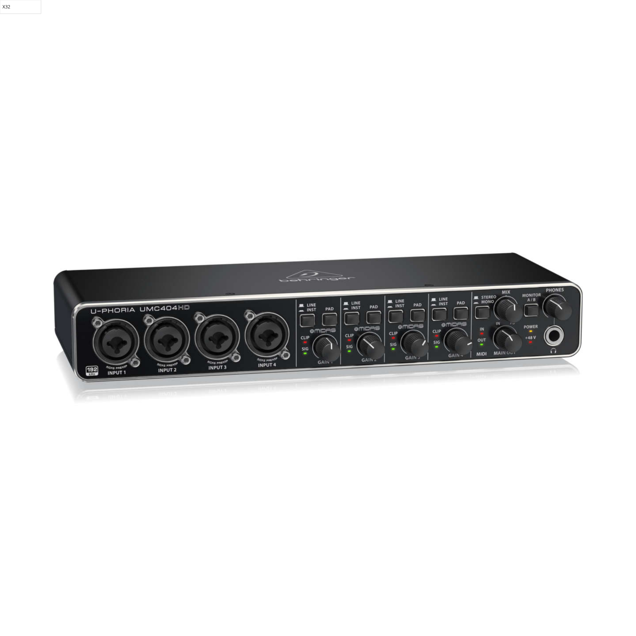 Behringer Umc-404hd Interface De Audio Usb 4x4
