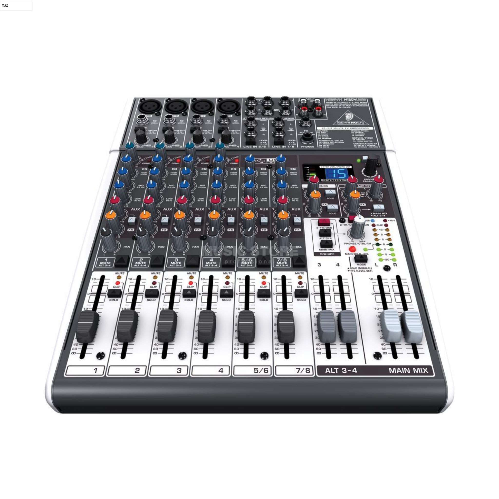 Behringer 1204usb Mixing Console 12 Inputs and 2/2 Buses