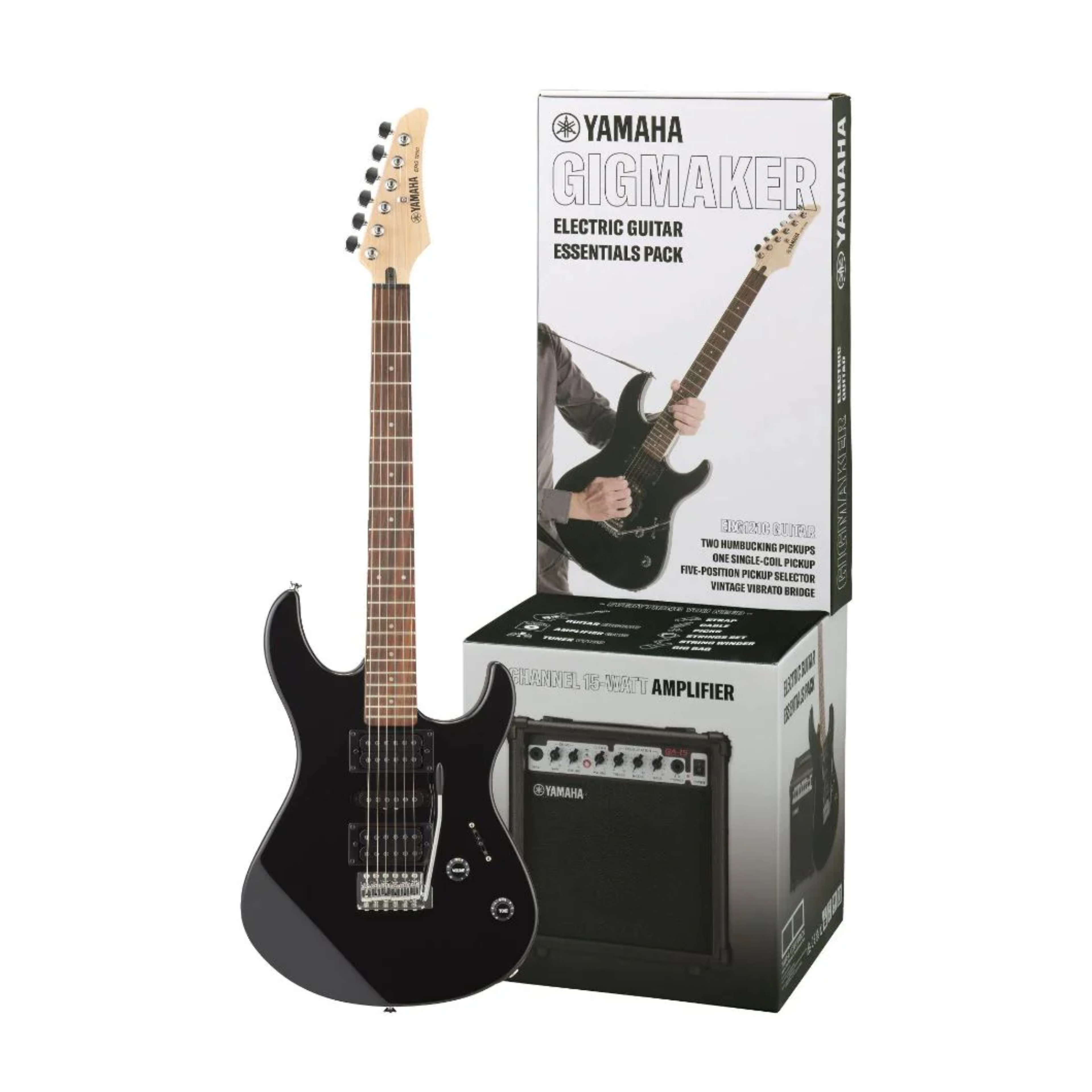 Guitarra Yamaha Erg121gpii Negra Electrica Negra Paquete