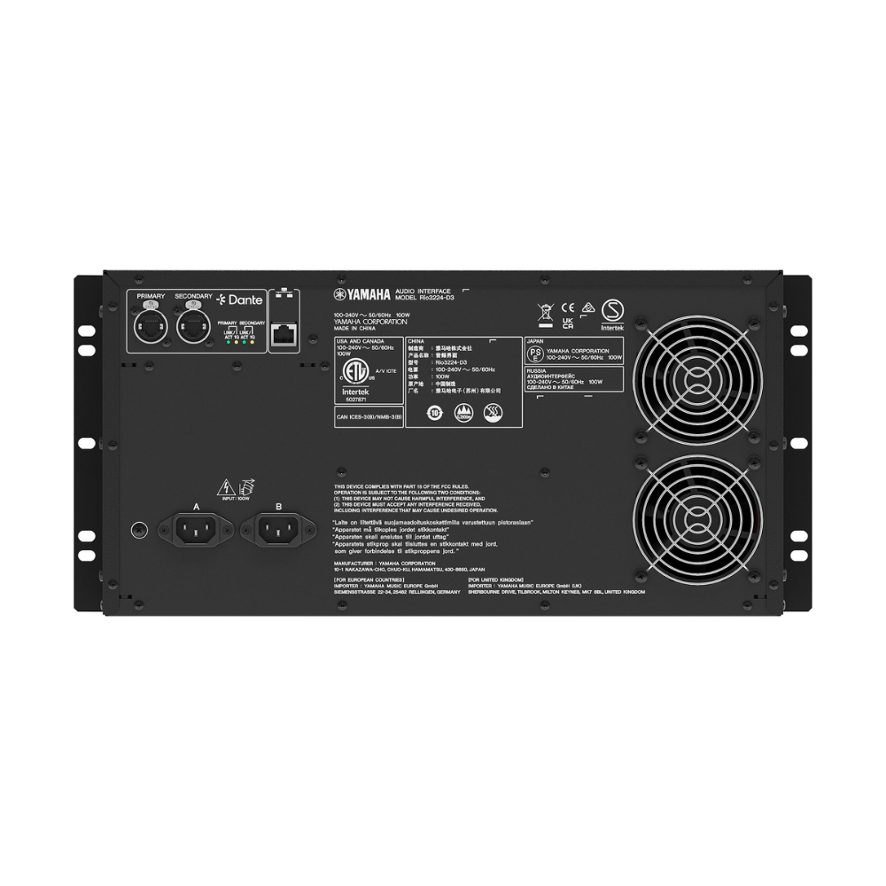 Yamaha RIO3224-D3 Rack de Expansion 32 In 24 Out Serie CL-QL