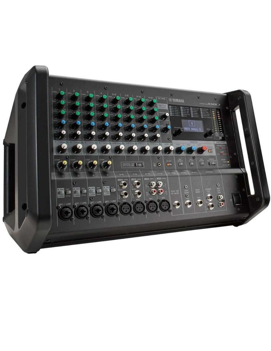 Yamaha Emx7 Mezcladora Con Poder Integrado 12ch 600w X 2