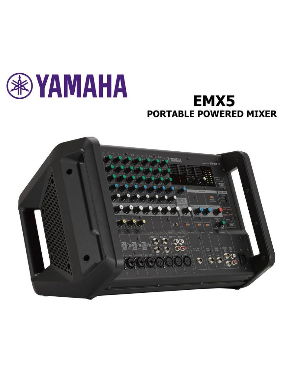 EMX5 mixer with integrated 12-channel amplifier
