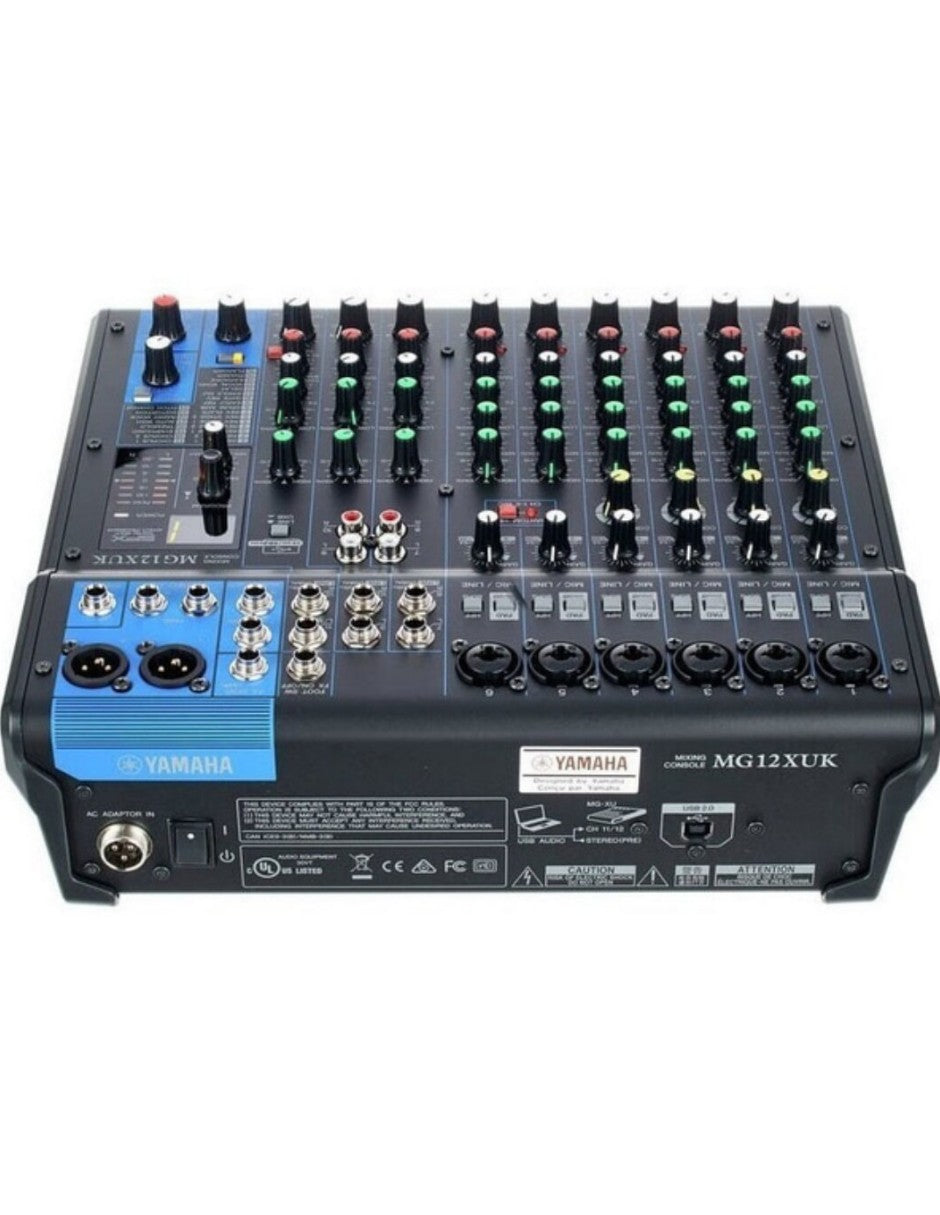MEZCLADORA MG12XUK ANALOGA DE 12 CANALES C/PERILLAS, EFECTOS Y USB