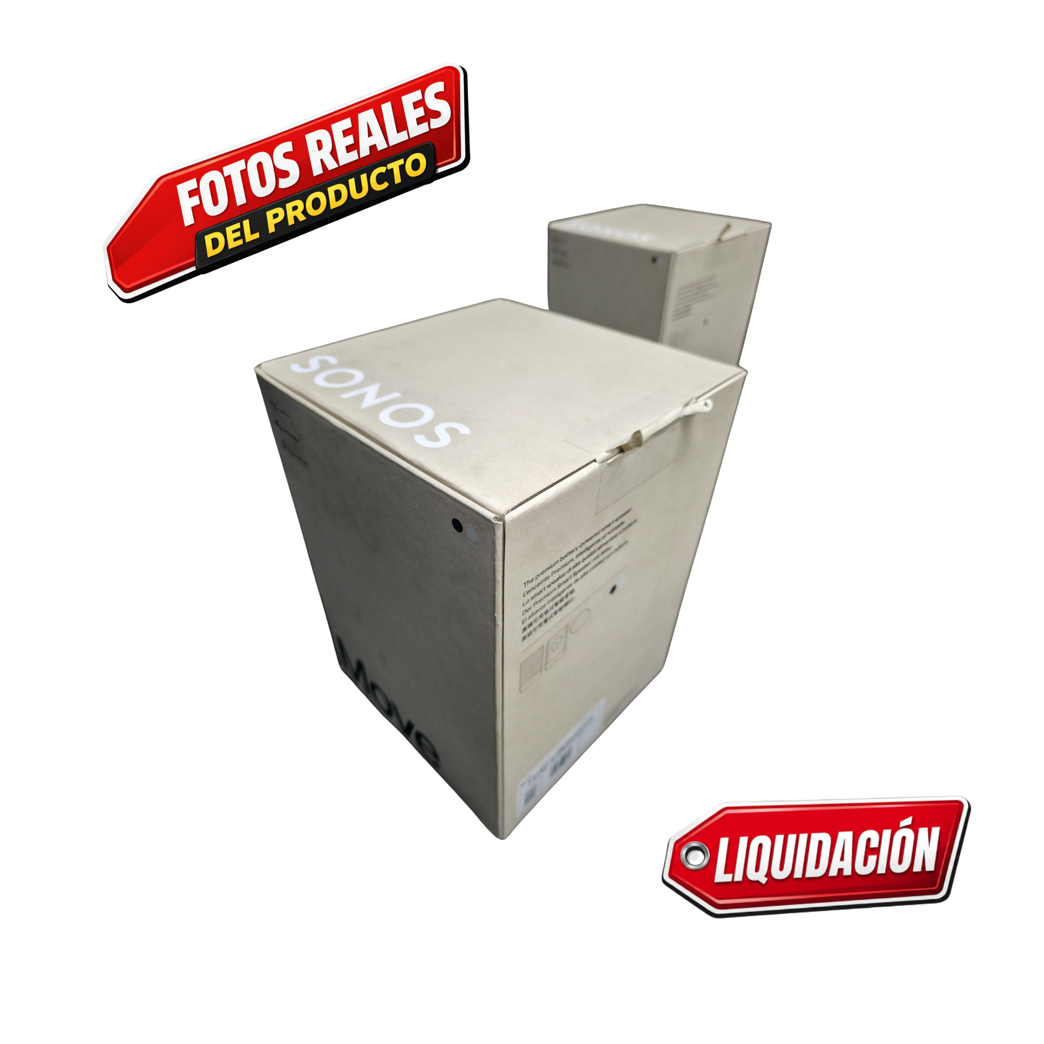 Sistema Sonos de Arregló PA, par de MOVE-W y un cargador de regalo *Oferta de liquidación*