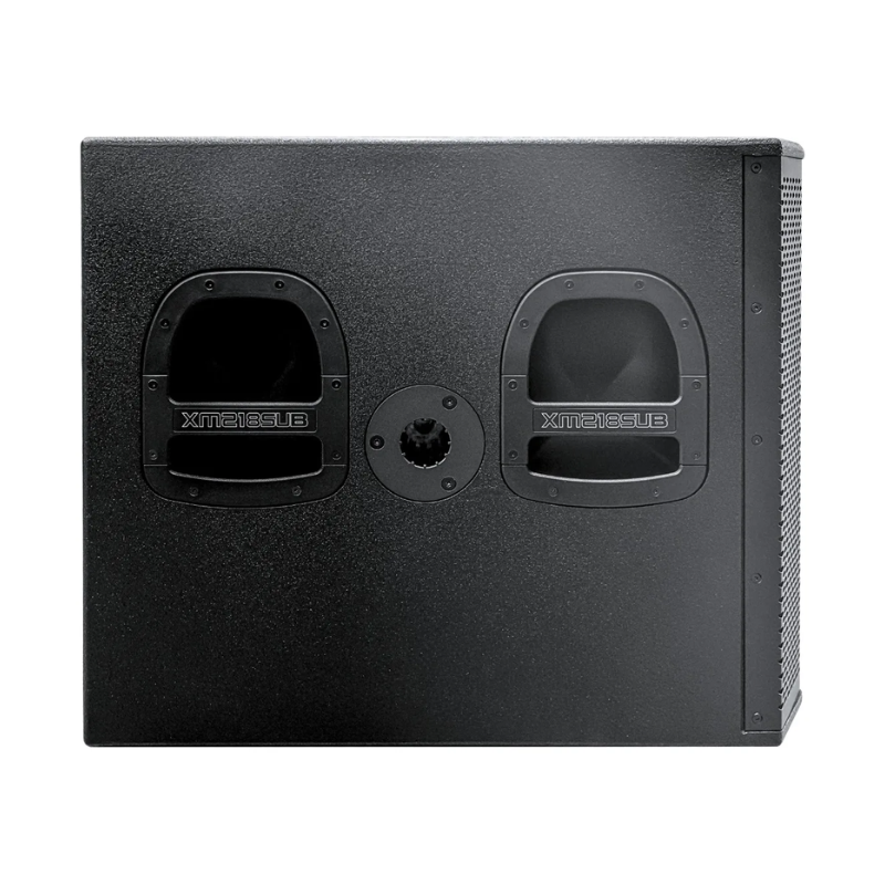 Melo Xm218sub Subwoofer Activo Doble 18 1200w Rms 133db Max Negro (Por Pedido)