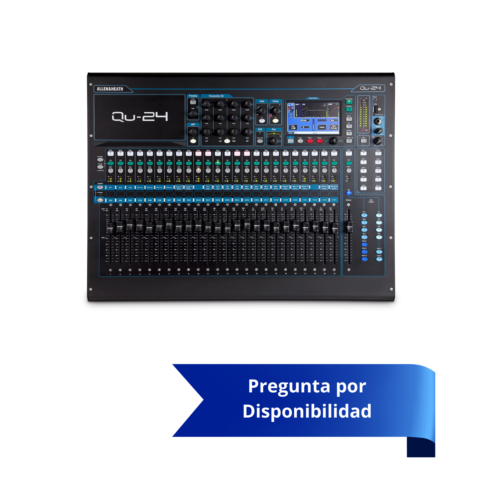 Allen & Heath QU-24 Mezcladora digital con 24 entradas mono / 3 estereo (Por Pedido)