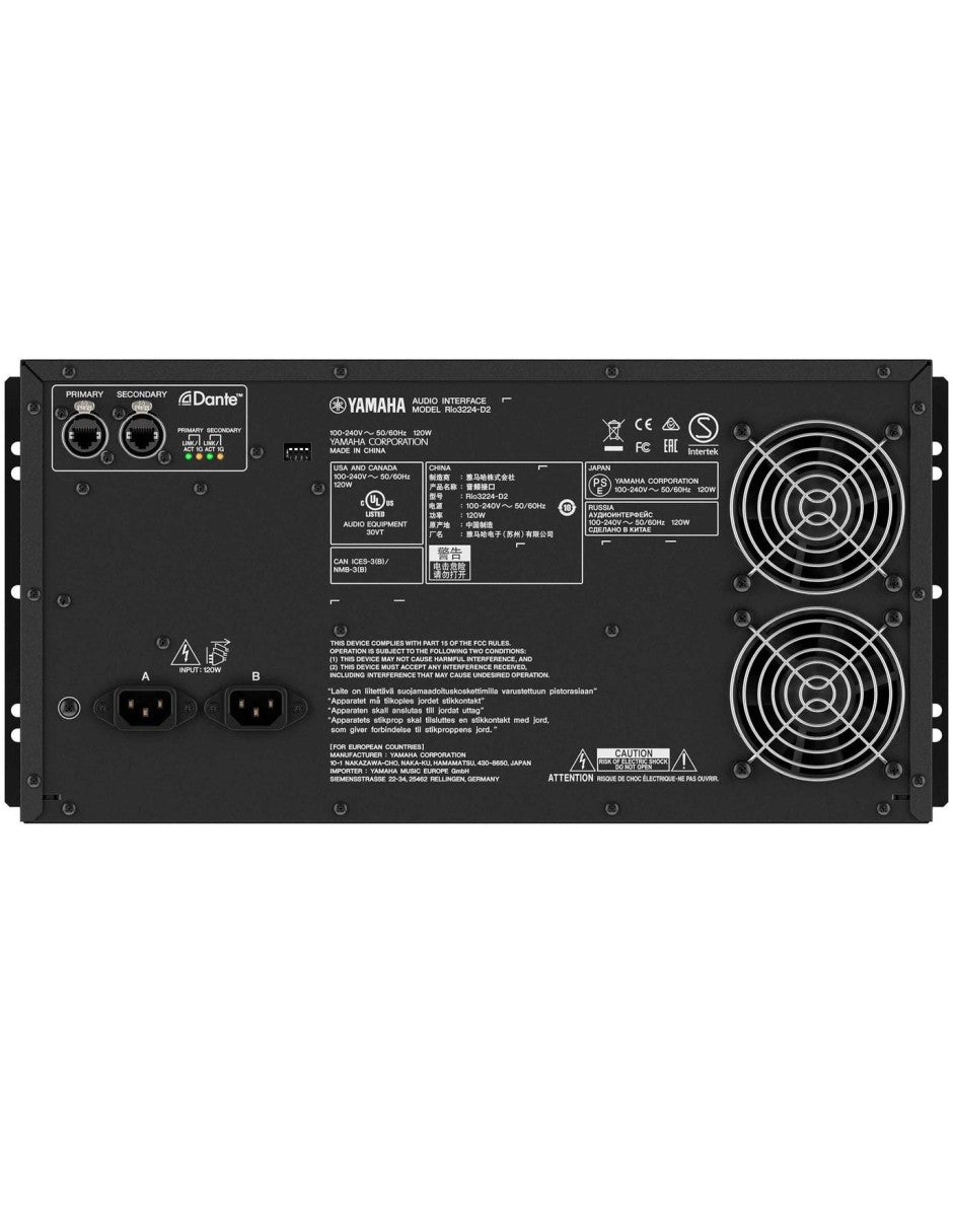 Yamaha RIO3224-D2 Rack de Expansion 32 In 24 Out Serie CL-QL
