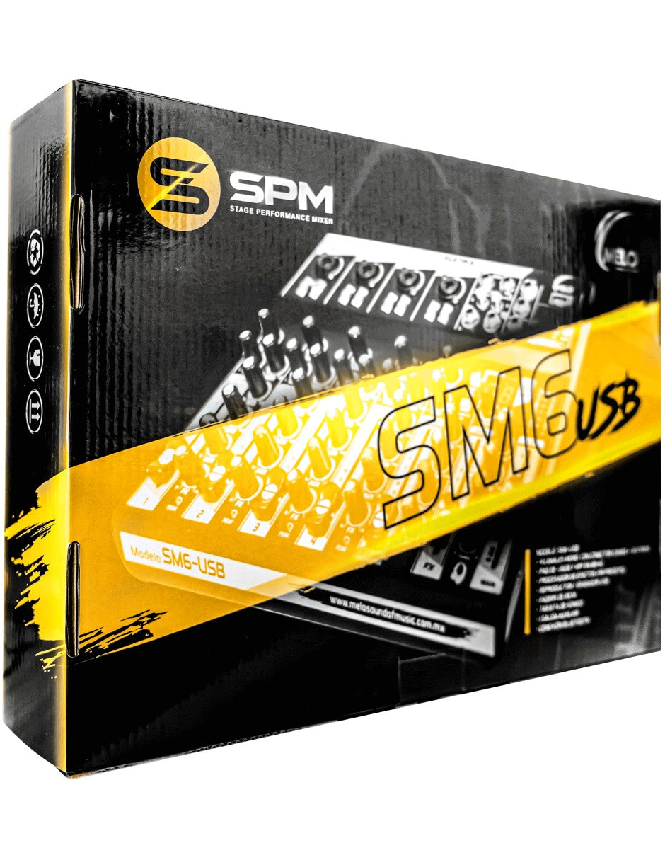 Consola Melo SM6 USB 4 Canales Mono