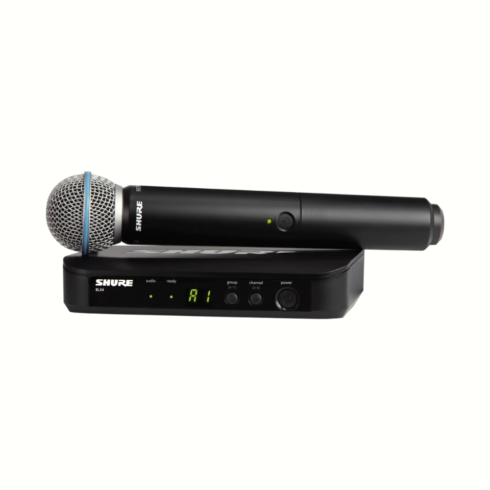 Shure Sistema Inalámbrico Con Micrófono de Mano, Dinámico, Cardioide BLX24-B58
