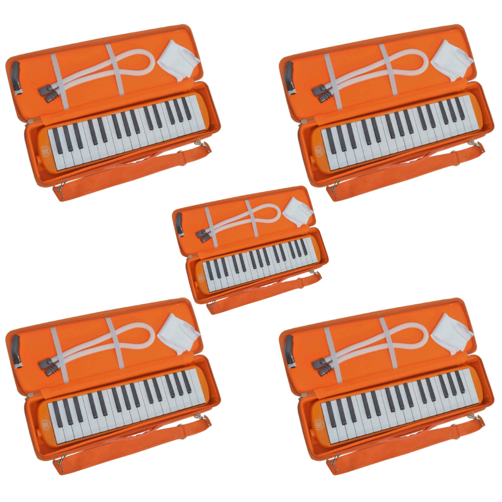 5 Piece Orange Melodica Pack