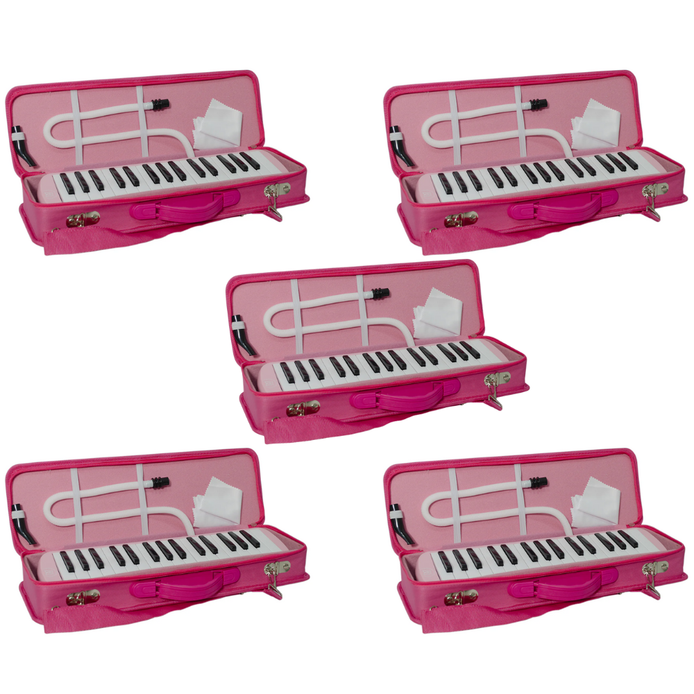 Pack of 5 Pink Melodicas