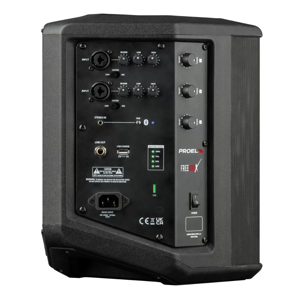 Proel Freeonex Sistema De Audio Portátil Batería Y Bluetooth