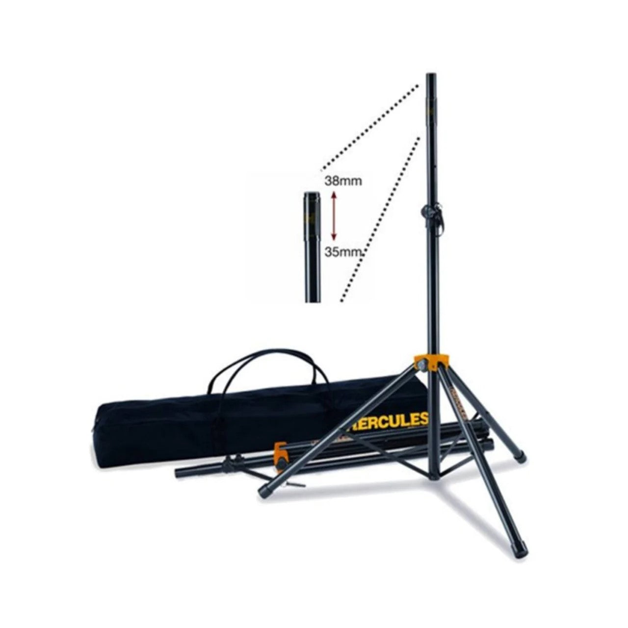 Par de soportes Hercules para bafle ss200bb con funda