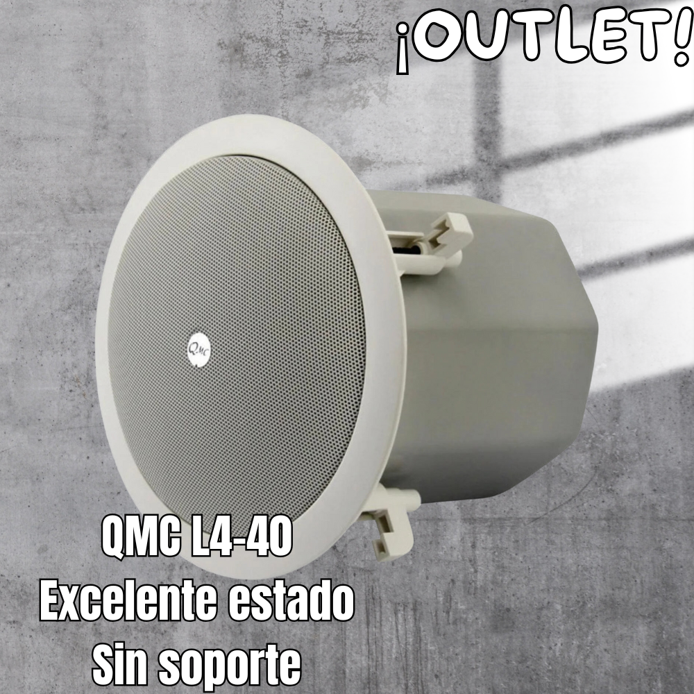 Bocina De Plafón Coaxial QMC L4-40 OUTLET