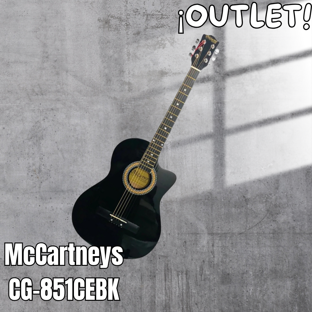 Guitarra Electroacustica CG-851CEBK Color Negra Brillante De OUTLET