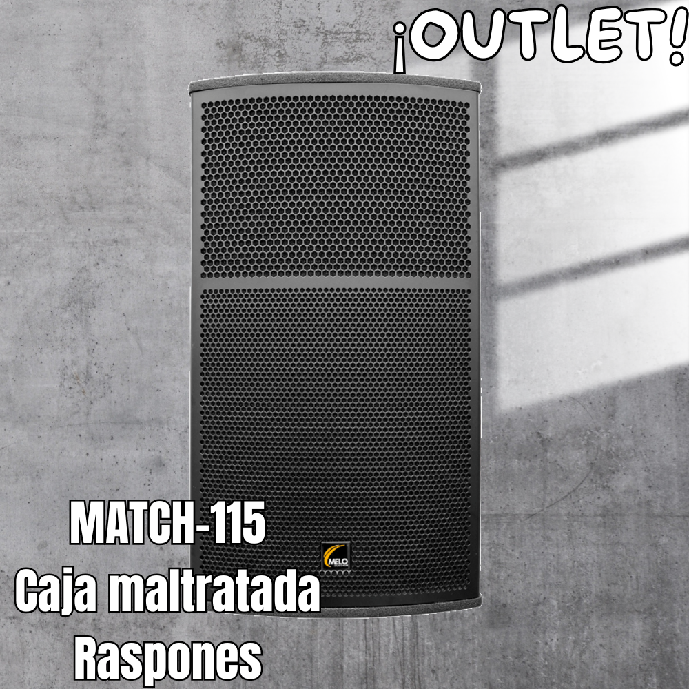 Melo Match 115 Bafle 15 pulgadas Activo 1200w RMS OUTLET