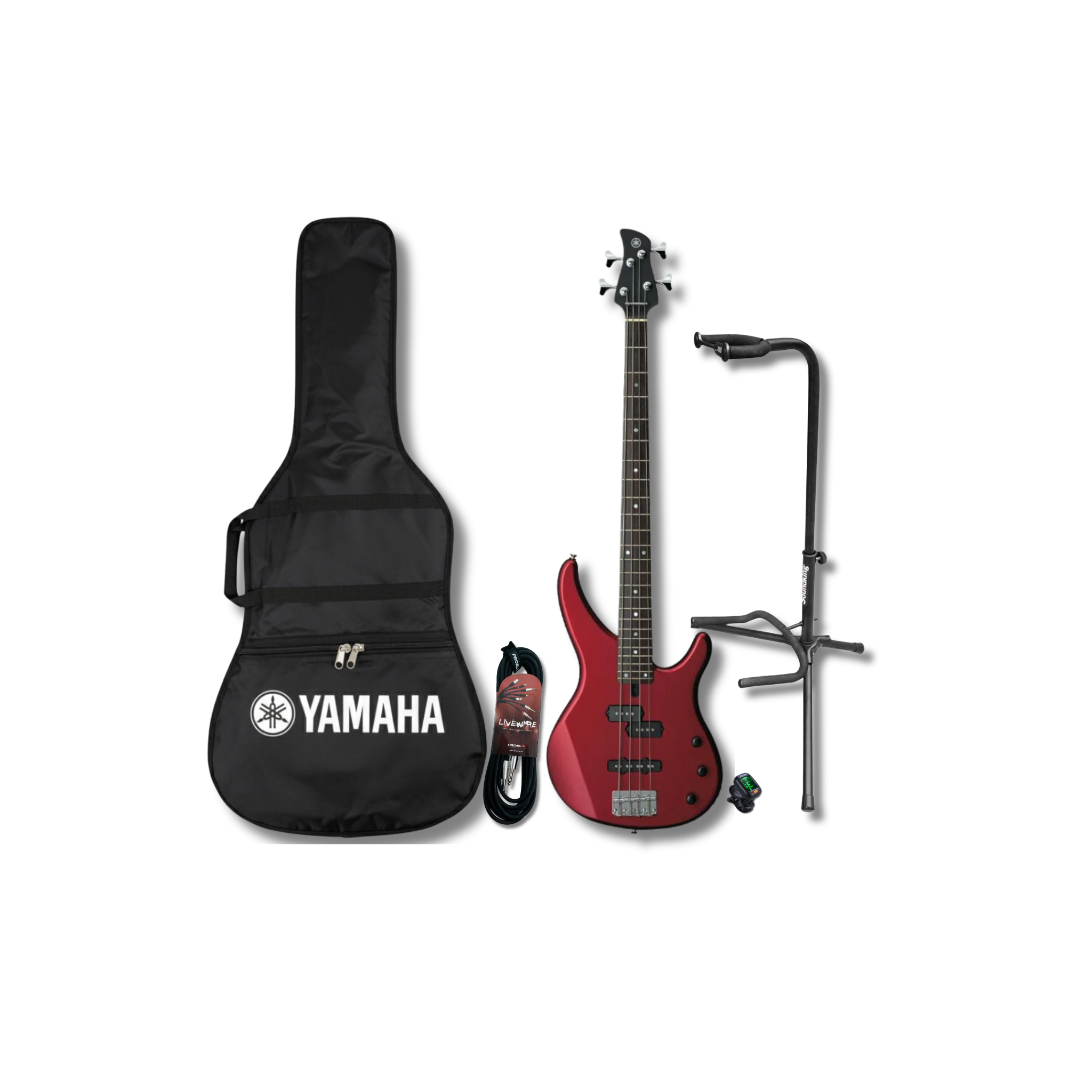 Yamaha Trbx174rm Paquete Completo Bajo, Funda, Base, Cable y Afinador de regalo