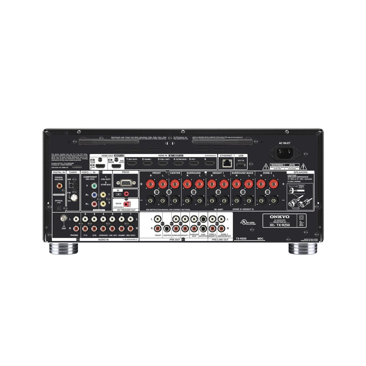 Onkyo Tx-rz50b Receptor De Audio y Video 9.2 Canales