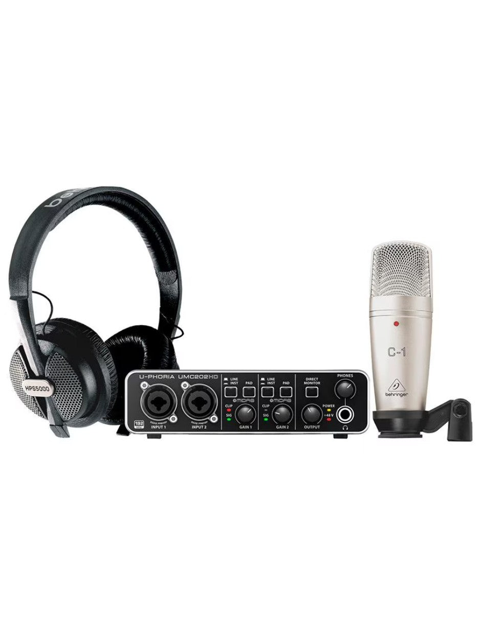 Behringer U-phoria Studio Pro Sistema Completo De Grabacion