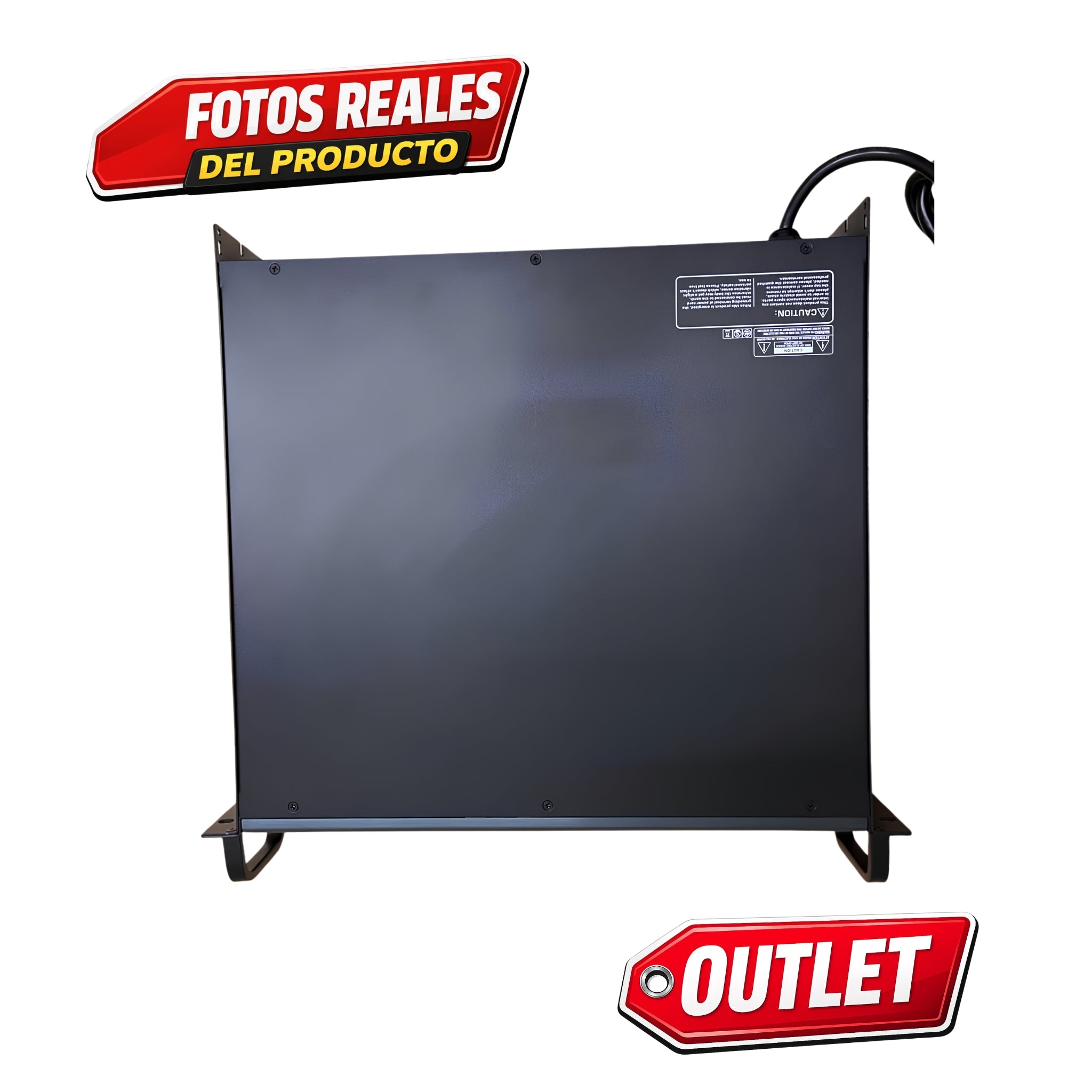 Cleversound Xl-12000 Amplificador, 6000w Rms color Negro, Oferta especial Outlet