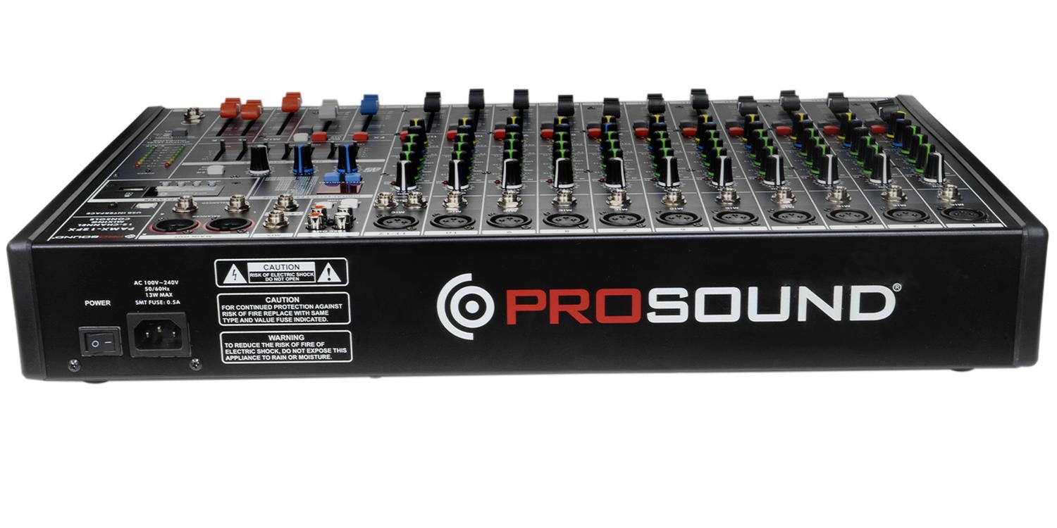 Prosound Pamx-12fx Mezcladora 12 Canales Bluetooth Usb