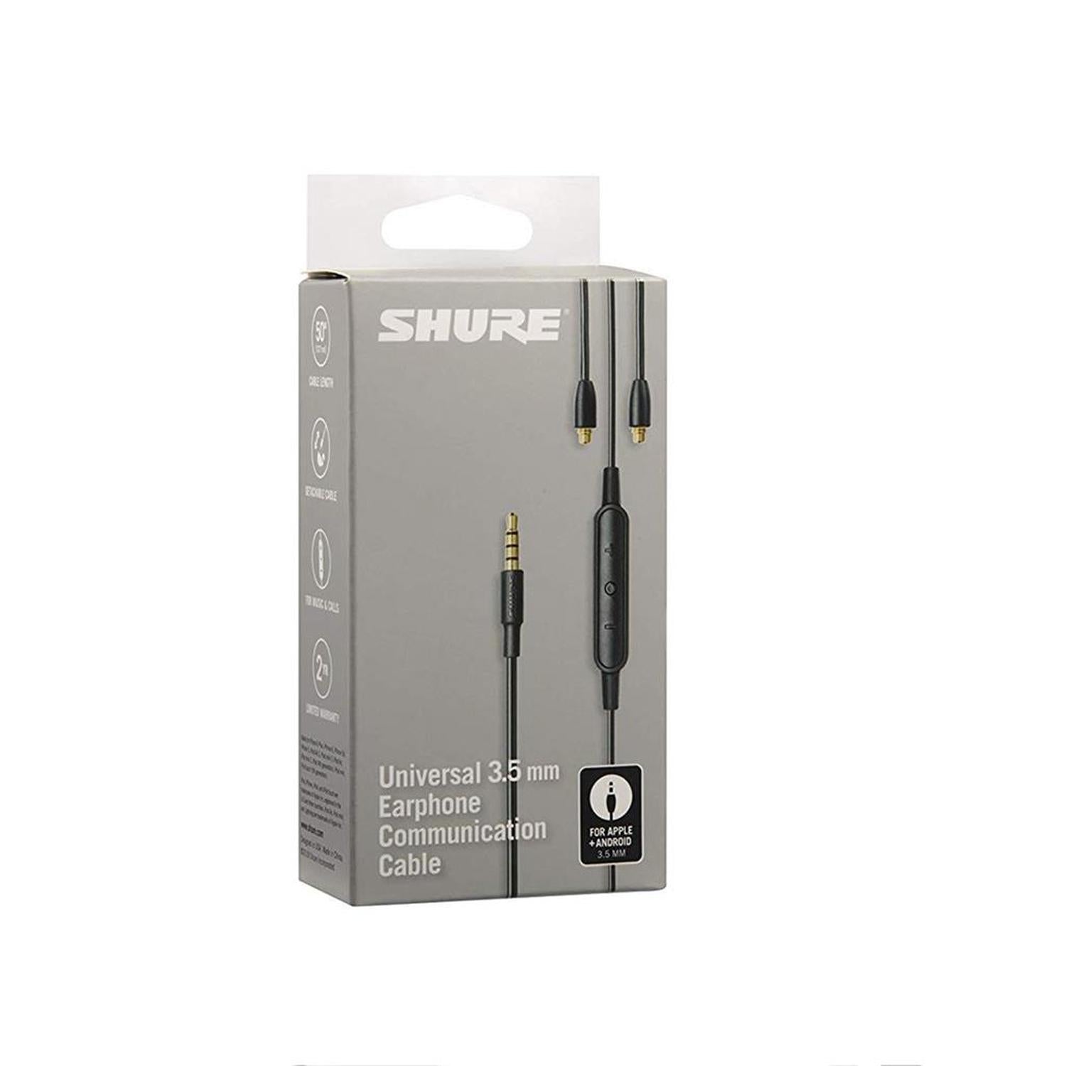 Shure RMCE-UNI Cable Para Audifonos Shure SE Control Volumen