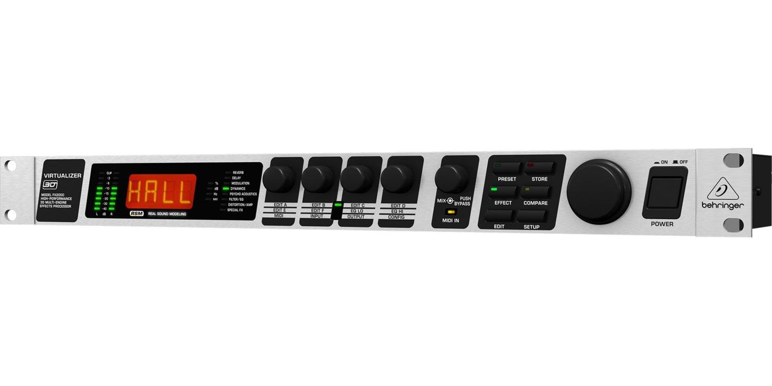 Behringer Procesador de efectos multimotor 3D Fx-2000