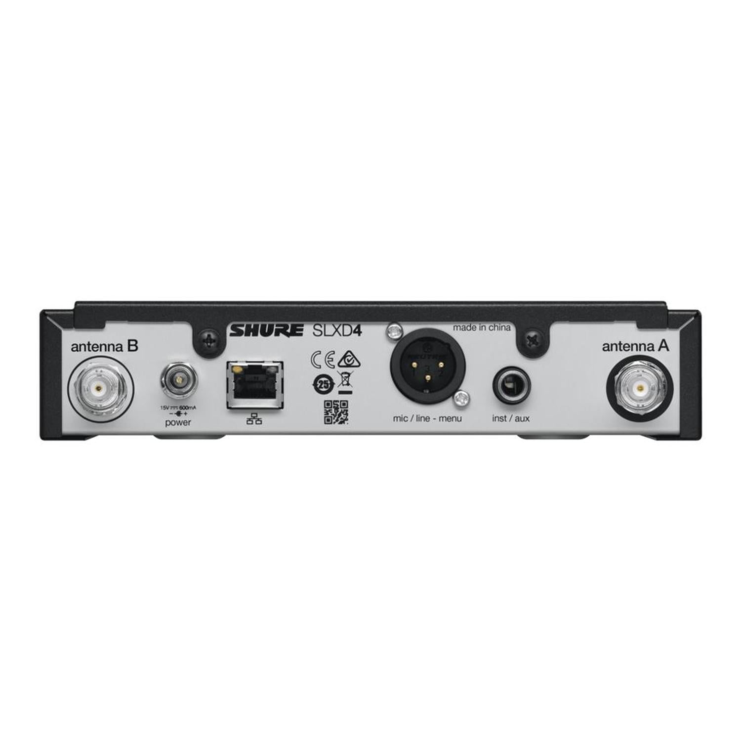 Shure SLXD4 G58 Receptor Inalámbrico Digital Profesional