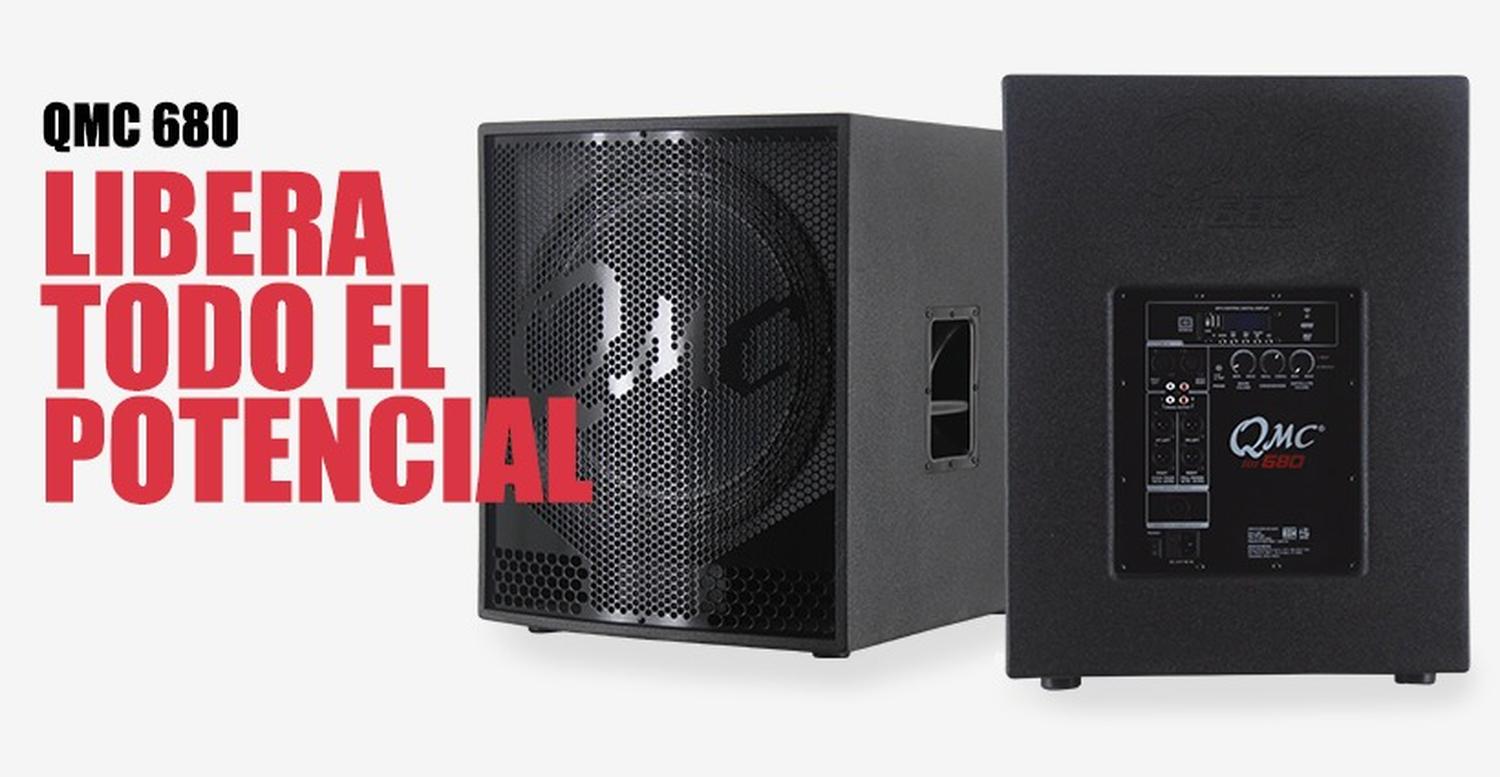 QMC-680 amplified subwoofer (600+80W) Mp3 and Bluetooth