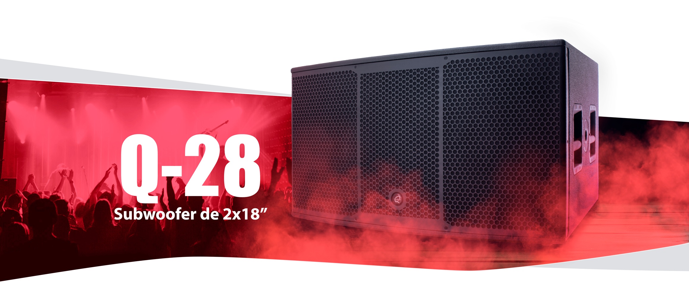 QMC Q-28 ACTIVE TOURING SUBWOOFER DSP, 2X18" 3000 W