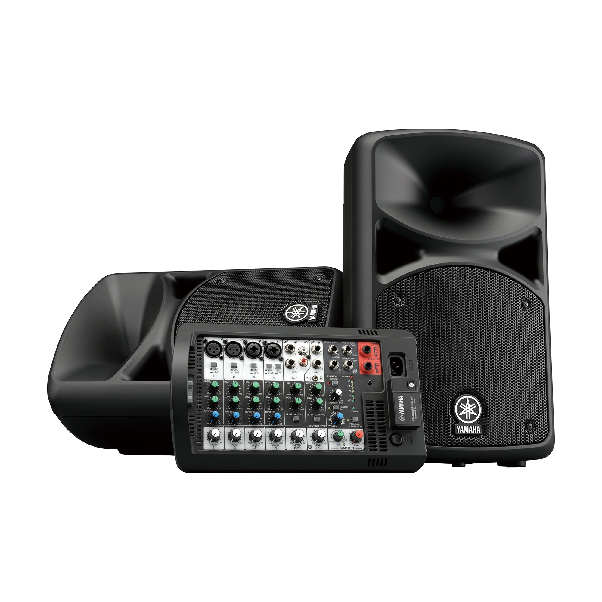 Yamaha Stagepas 400bt Sistema De Audio Portatil Con Bases