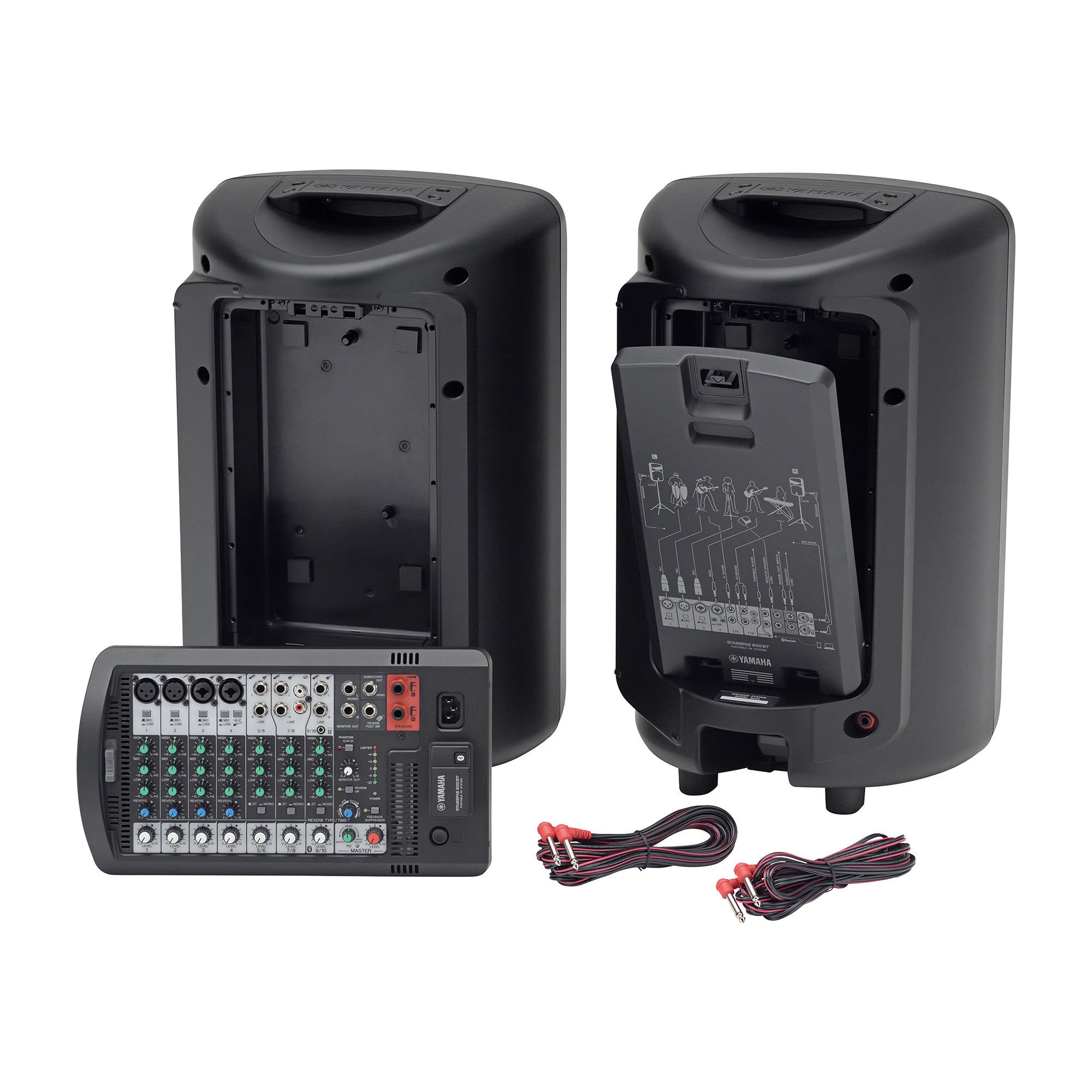 Yamaha Stagepas 600bt Sistema De Audio Portátil Con Bases