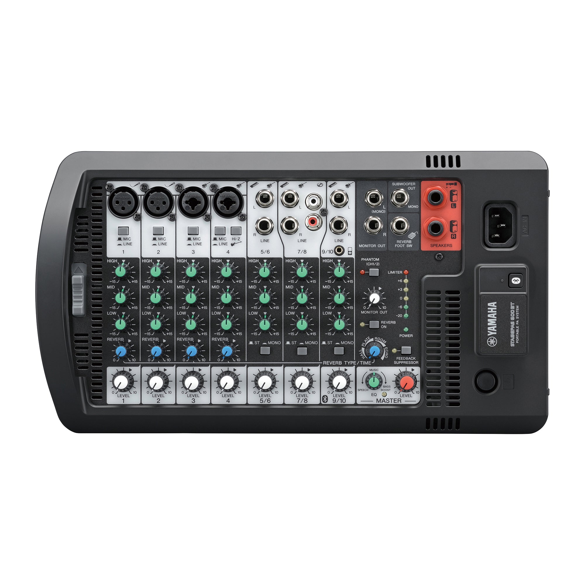 Yamaha Stagepas 600bt Sistema De Audio Portátil Con Bases
