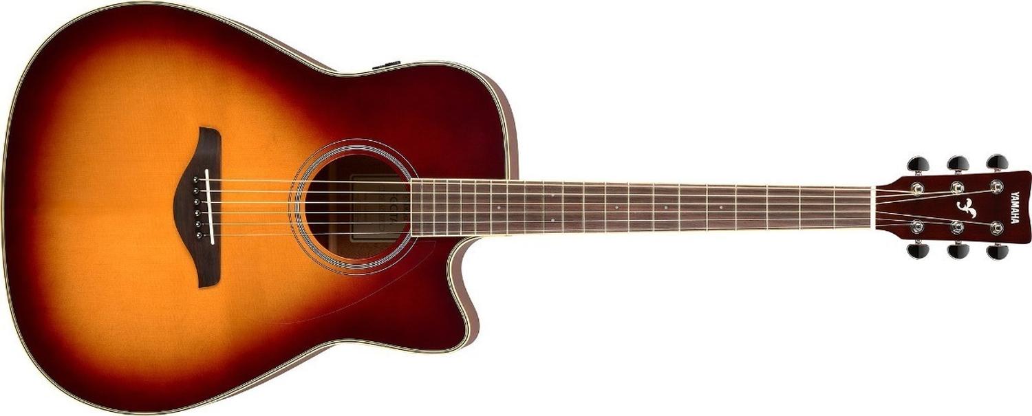 Guitarra Acústica Yamaha Transacoustic Fgc-tabs Brownburst