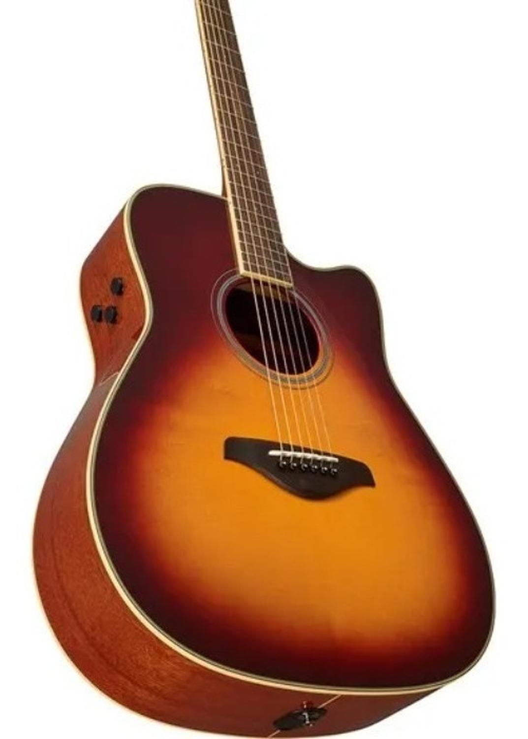 Guitarra Acústica Yamaha Transacoustic Fgc-tabs Brownburst
