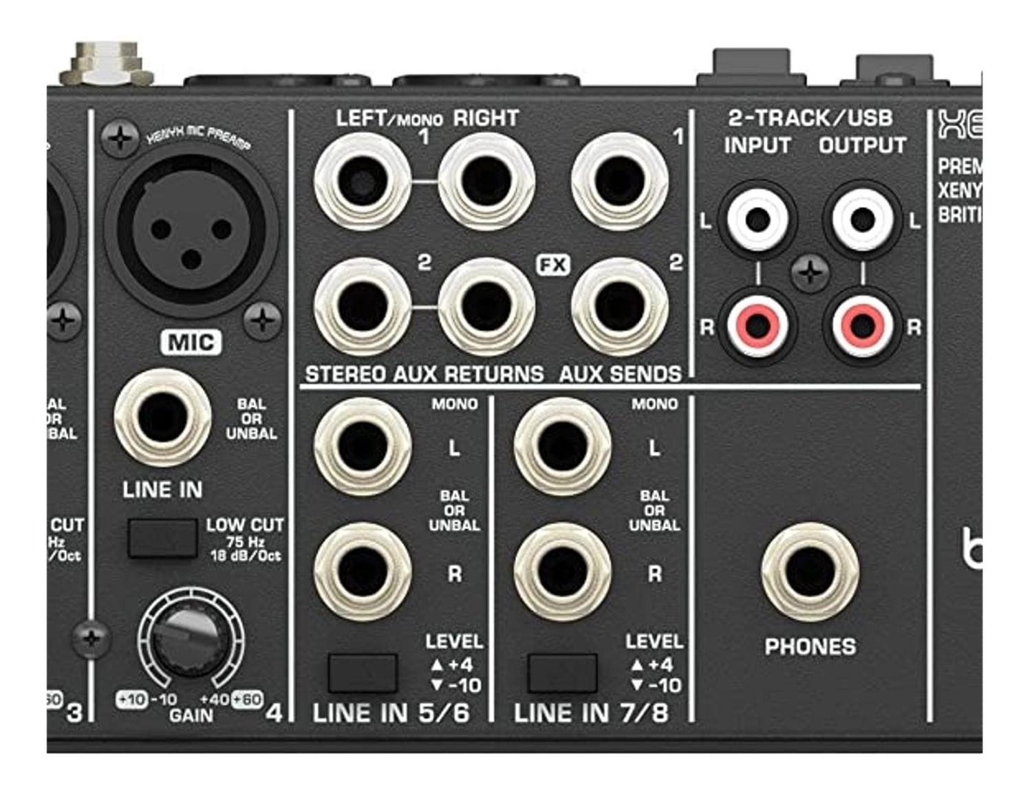 Behringer 1204usb Consola Mezcladora 12 Entradas Y 2/2 Buses