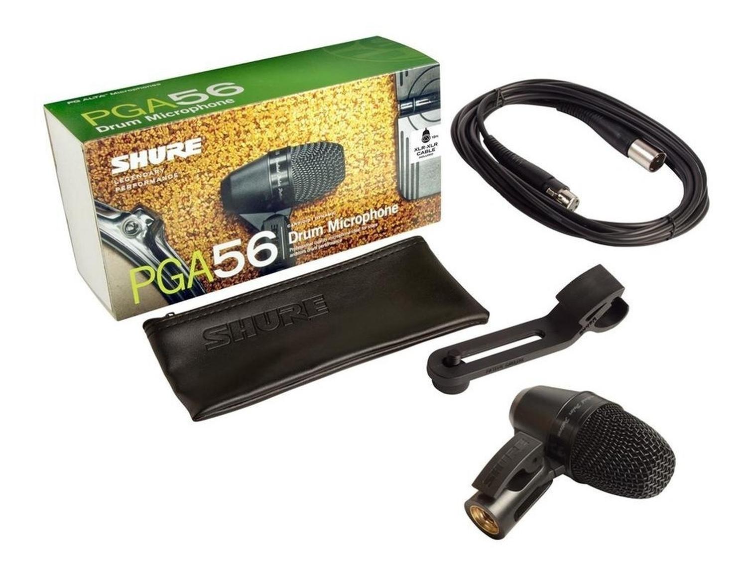 Shure Pga56 Xlr Micrófono Para Redoblante Y Tom-tom